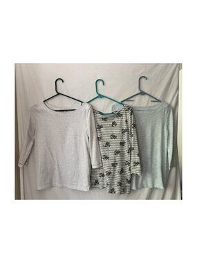 LOFT Bundle: 5 Items - Relaxed Weekend Knits & Denim Shorts - Sizes S, 2, 4